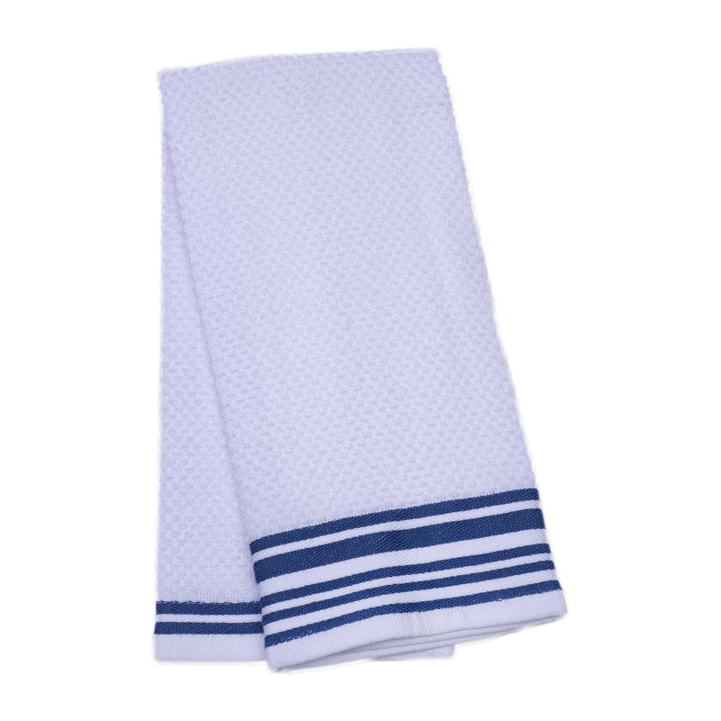 Woven Kitchen Towel Set - 4-Pack 16x26 in, Blue Corduroy