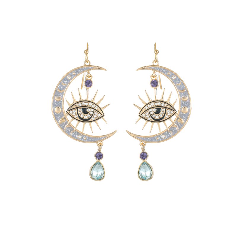 Halloween Celestial Eye Earrings - Spooky Season Statement Jewelry - Way to Celebrate