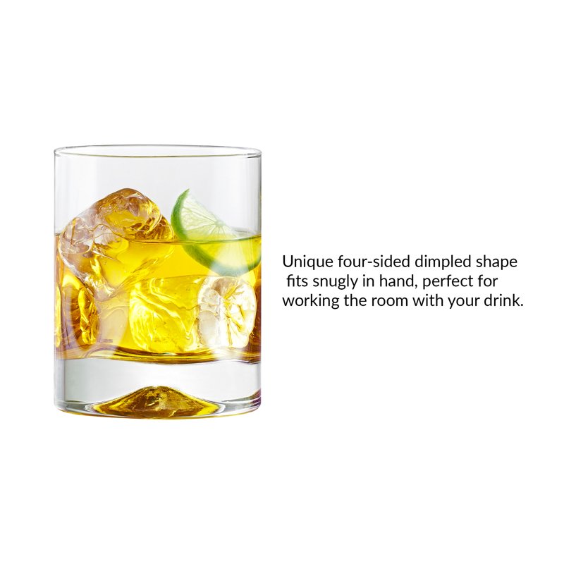 12.5 oz Clear Glass Drinkware Set - 4-Piece
