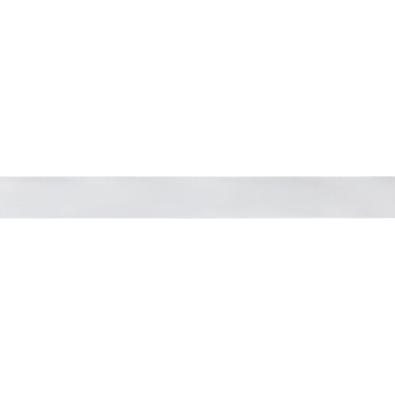 Offray 5/8-Inch x 18 Feet Satin Ribbon - White, Single Face Craft Trim