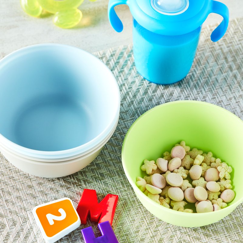 BPA-Free Baby Feeding Bowls - Pack of 5, Multi Colors - Single