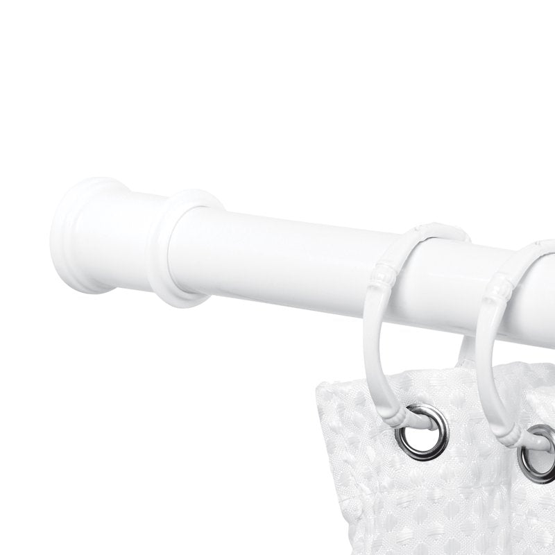 Adjustable Tension Shower Curtain Rod - No-Drill, White, 44-72 Inches Variation of THIS Listing
