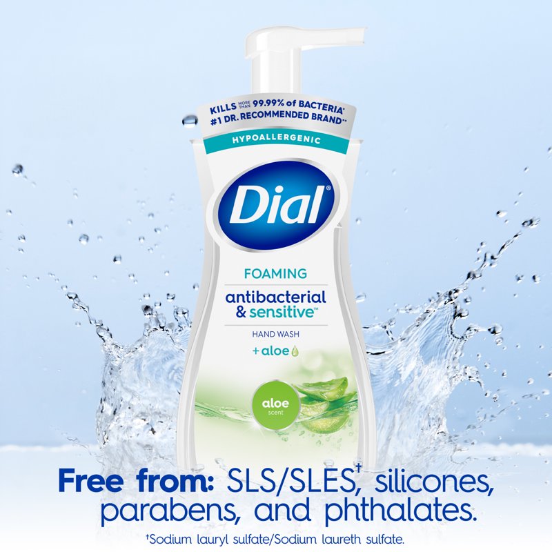 Antibacterial Foaming Hand Soap with Aloe - Hypoallergenic pH Balanced