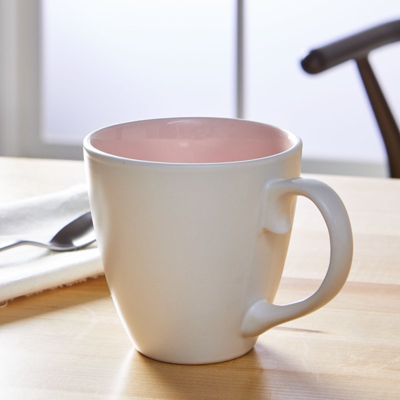 Blush Stoneware Mug - Vivian Design
