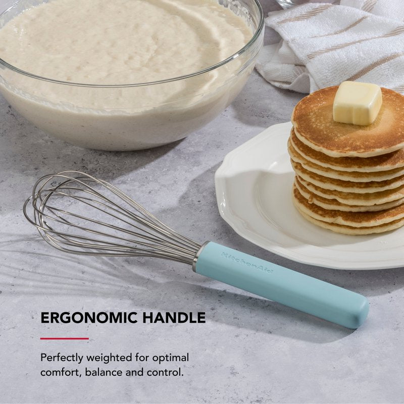 Stainless Steel Kitchen Whisk with Ergonomic Handle - Mineral Water