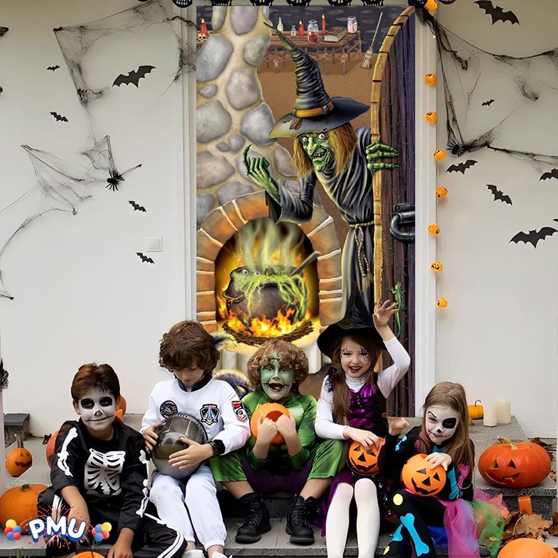 Halloween Witch's Brew Door Cover - 30x60 Inches, Pkg of 1, Witch's Brew Variation