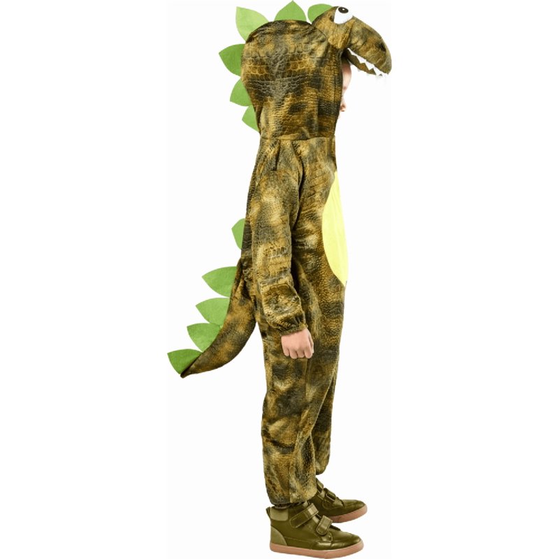Toddler Roaring Rex Dinosaur Costume 2T - Green Hooded Jumpsuit for Halloween & Play