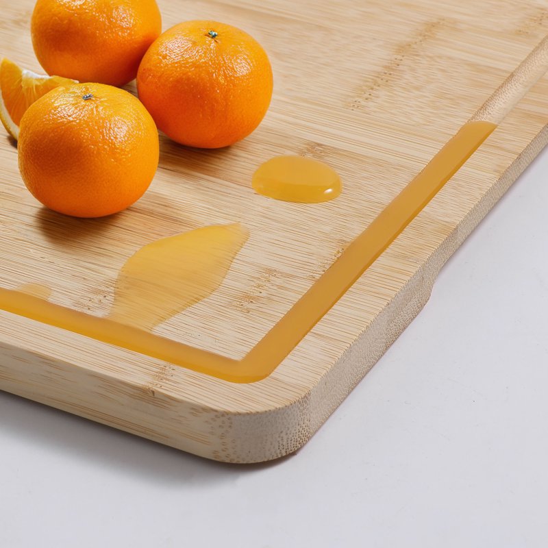 11" x 14.5" Non-Slip Bamboo Cutting Board with Juice Groove - Medium