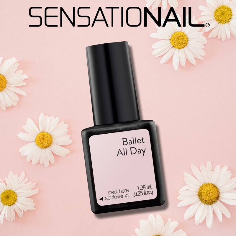 Gel Nail Polish - Ballet All Day Pink - 0.25 fl oz Long-Lasting Gloss Finish