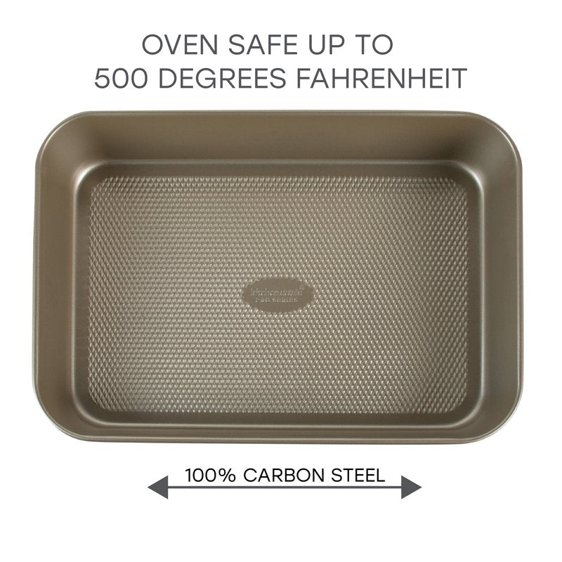 Deep Roasting Pan - Nonstick Carbon Steel with Diamond Base