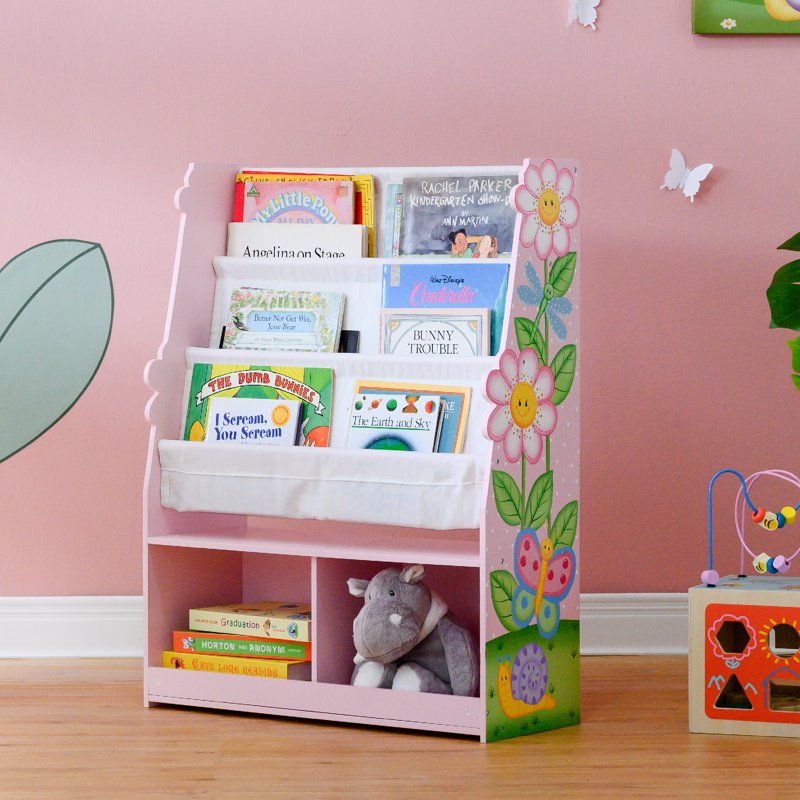Kids Wooden Display Bookshelf with Storage - Magic Garden