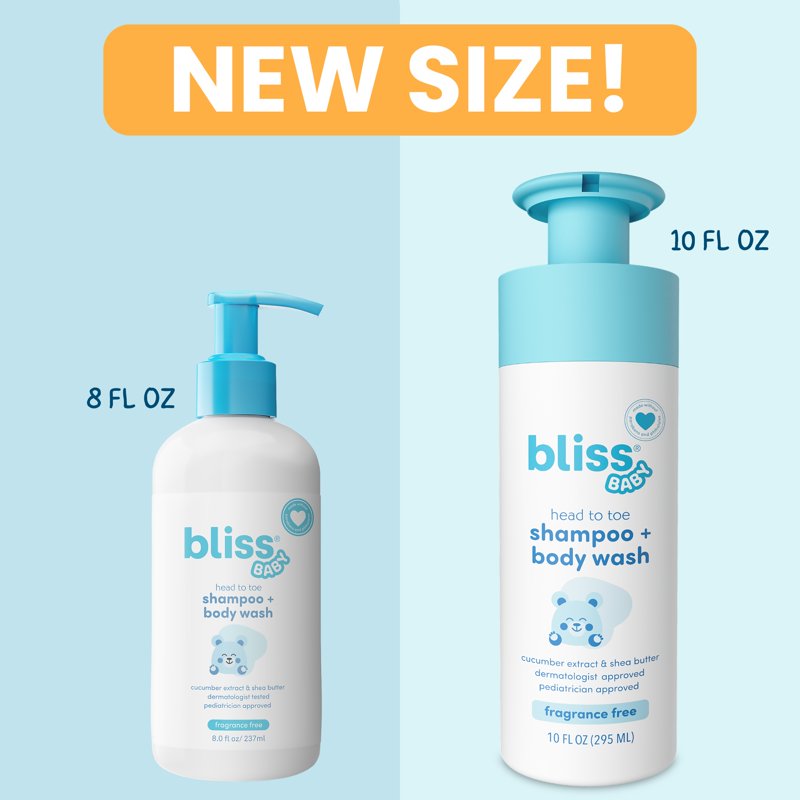 Gentle 2-in-1 Baby Shampoo & Wash - Vegan, Fragrance-Free, Hydrating