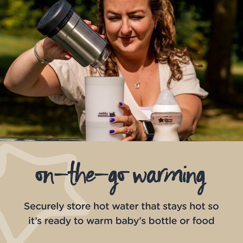 Portable Baby Bottle and Food Warmer - Stainless Steel Flask