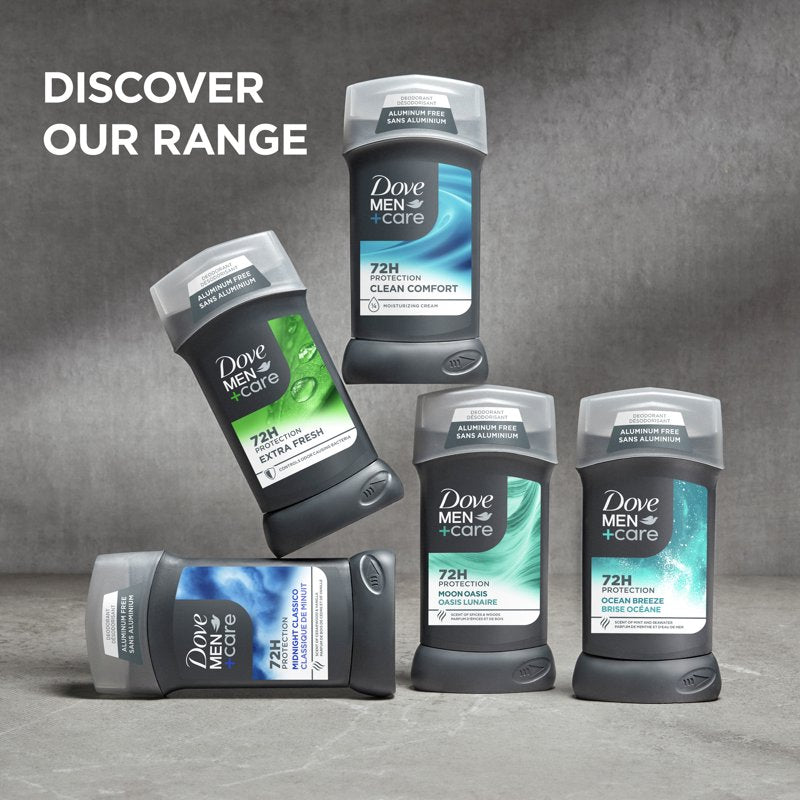 Extra Fresh Deodorant Stick for Men - 72h Odor Protection - 3 oz Twin Pack