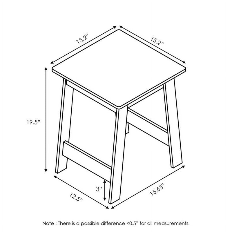 Sleek Beginning End Table - Multiple Finishes Available