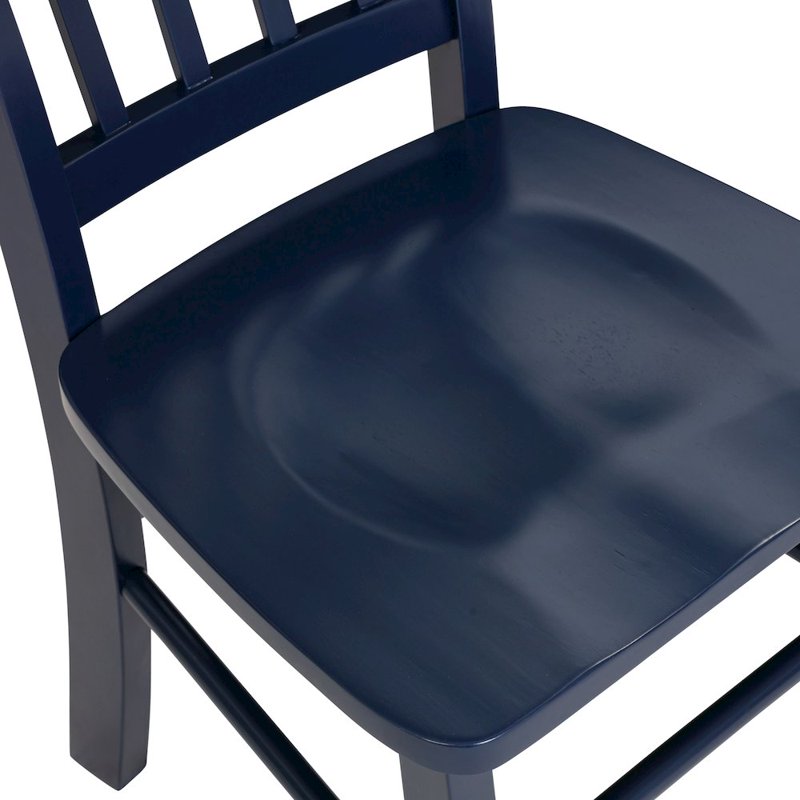Shaker Dining Chairs Set of 2 - Navy Blue Finish