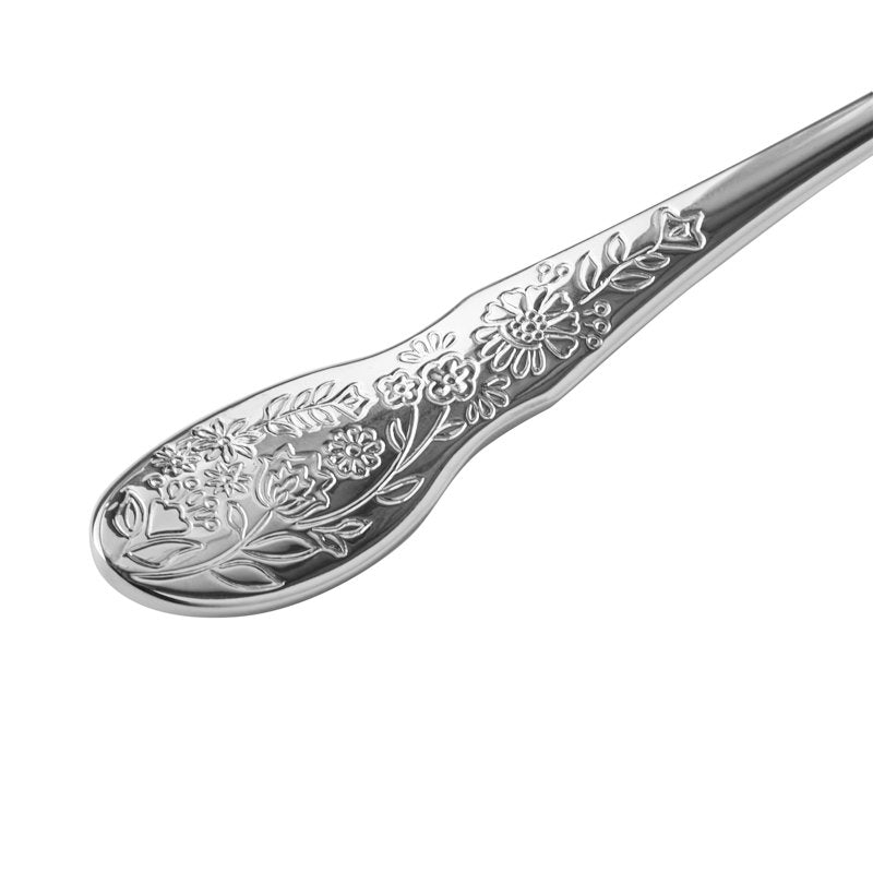 Mazie Stainless Steel Serve Utensils Set - 4-Piece, Silver