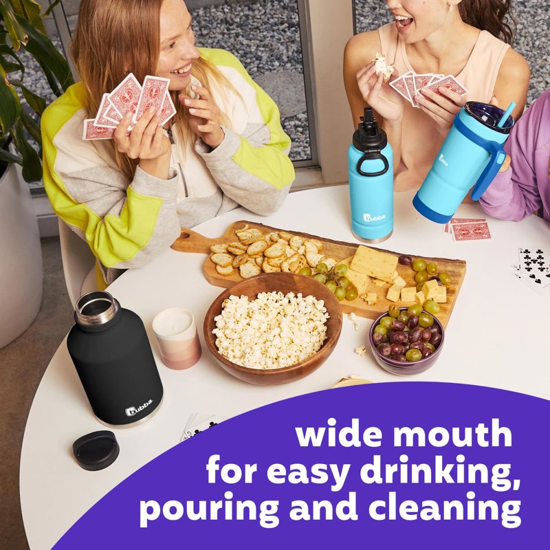 64 oz Vacuum-Insulated Stainless Steel Growler - Licorice, 2 Pack