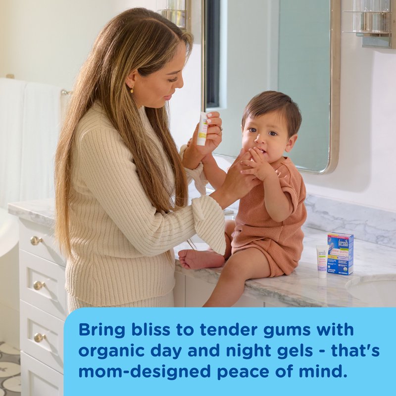 Organic Baby Gum Massage Gel - Day & Night, 2 Pack, 1.06 oz