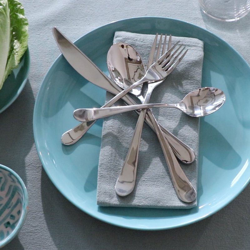 Windermere 45-Piece Flatware Set - Premium 18/10 Stainless Steel