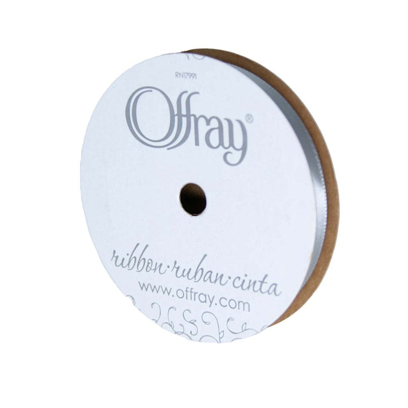 (3 Pack) Offray Satin Ribbon - Opal Gray 3/8 Inch Sewing & Craft Trim, 18 Feet Each Variation: Opal Gray, 3 Pack