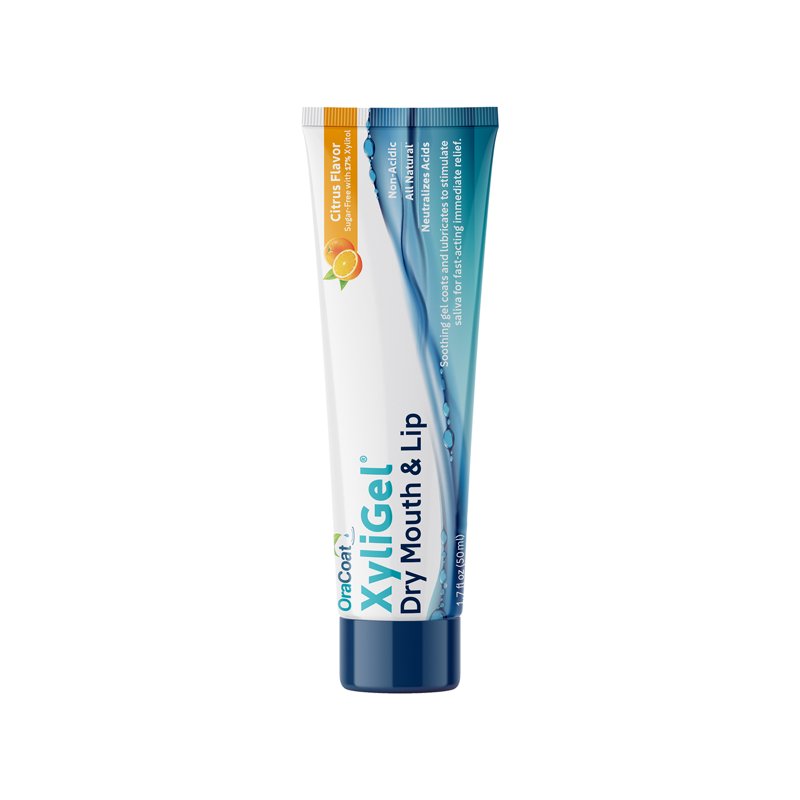 Dry Mouth & Lip Soothing Gel, Xylitol Moisturizing Relief, Citrus, 1.7 Fl Oz