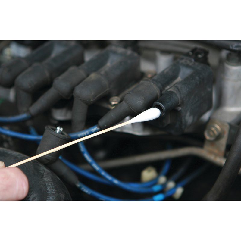 Cotton Cleaning Swabs Set - Low Lint, Flexible Bamboo Handles
