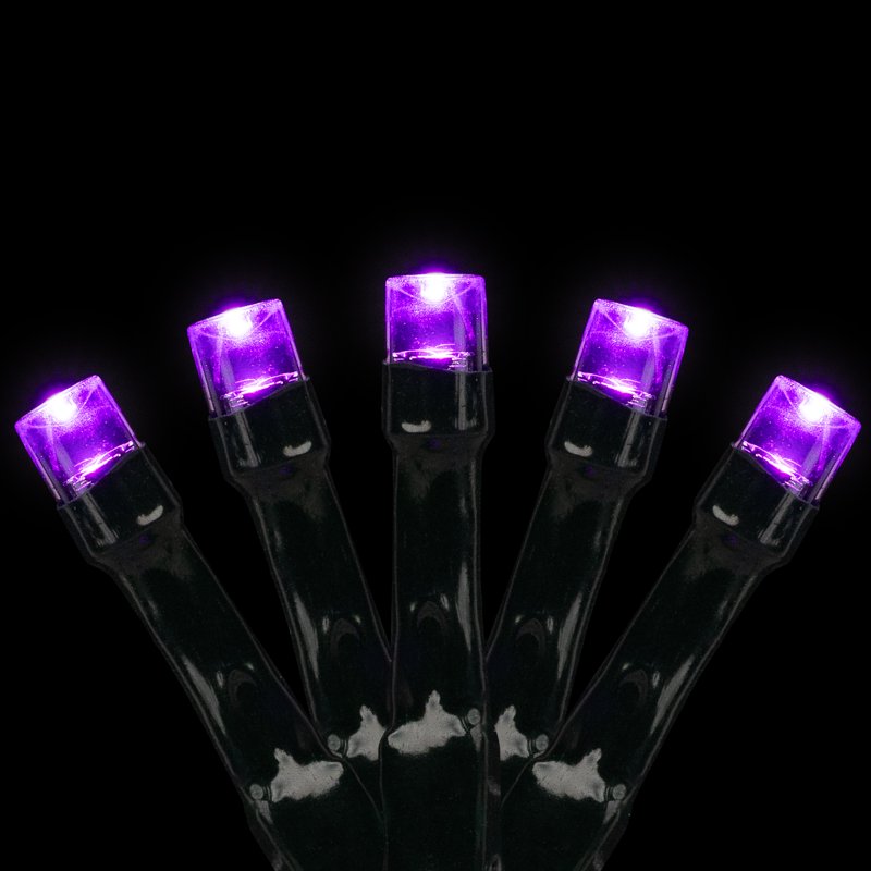 Purple LED String Lights 10ft Battery Operated Indoor Outdoor Decor