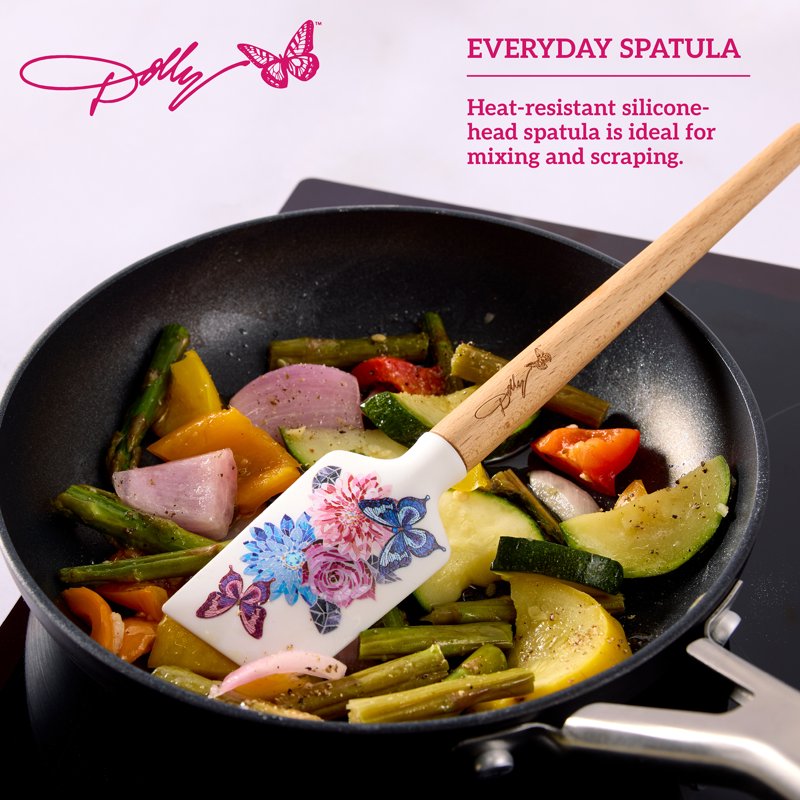 Rose Spatula and Whisk Set - Mosaic Design Kitchen Tools
