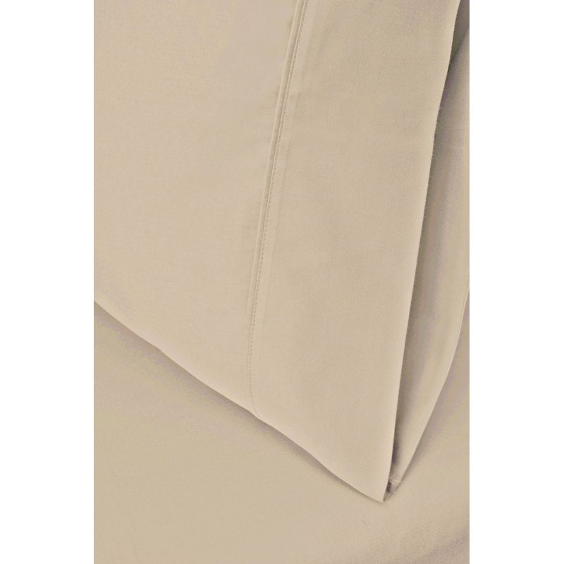 Superior Rochelle Egyptian Cotton Sheet Set Queen Tan - 300-Thread Count, Sateen Weave