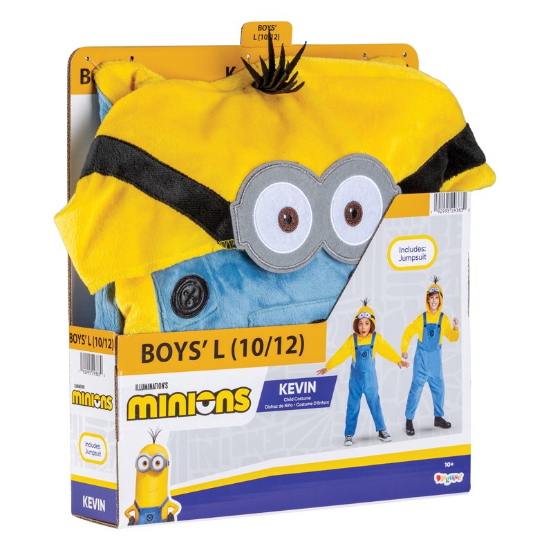 Disguise Kids Minions Halloween Costume - Size L (10/12) - Minion Outfit for Boys