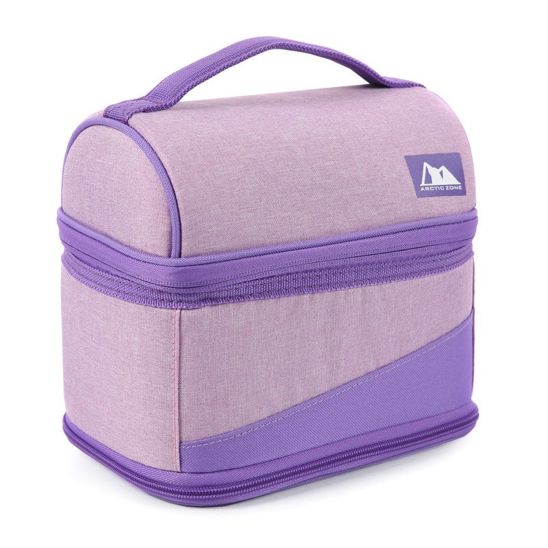 Expandable Lunch Box with Thermal Insulation & Ice Pack - Lavender
