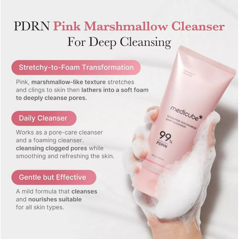 Pink Niacinamide Whip Cleanser - 4.23 oz K-Beauty Face Wash