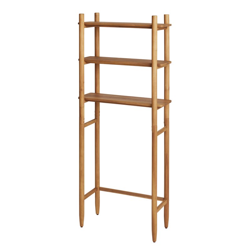 Better Homes & Gardens Springwood Over-the-Toilet Space Saver Cabinet - Light Honey, 3 Shelves