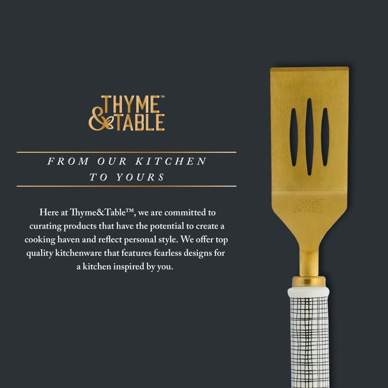 Stainless Steel Brownie Server with Ceramic Handle
