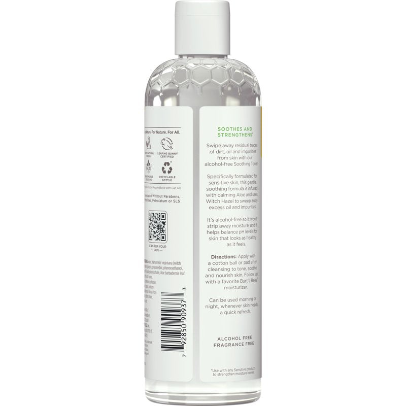 Soothing Facial Toner with Witch Hazel and Aloe, Alcohol-Free, 12 fl. oz.