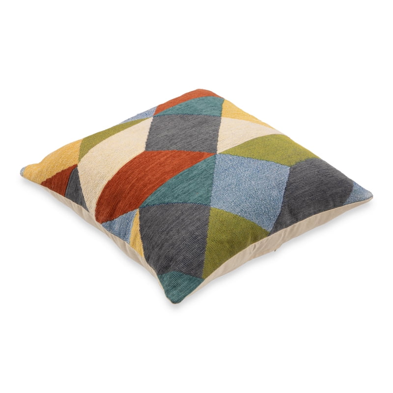 Mainstays Multicolor Geo Pattern Decorative Throw Pillow 18x18 Inch - Set of 1