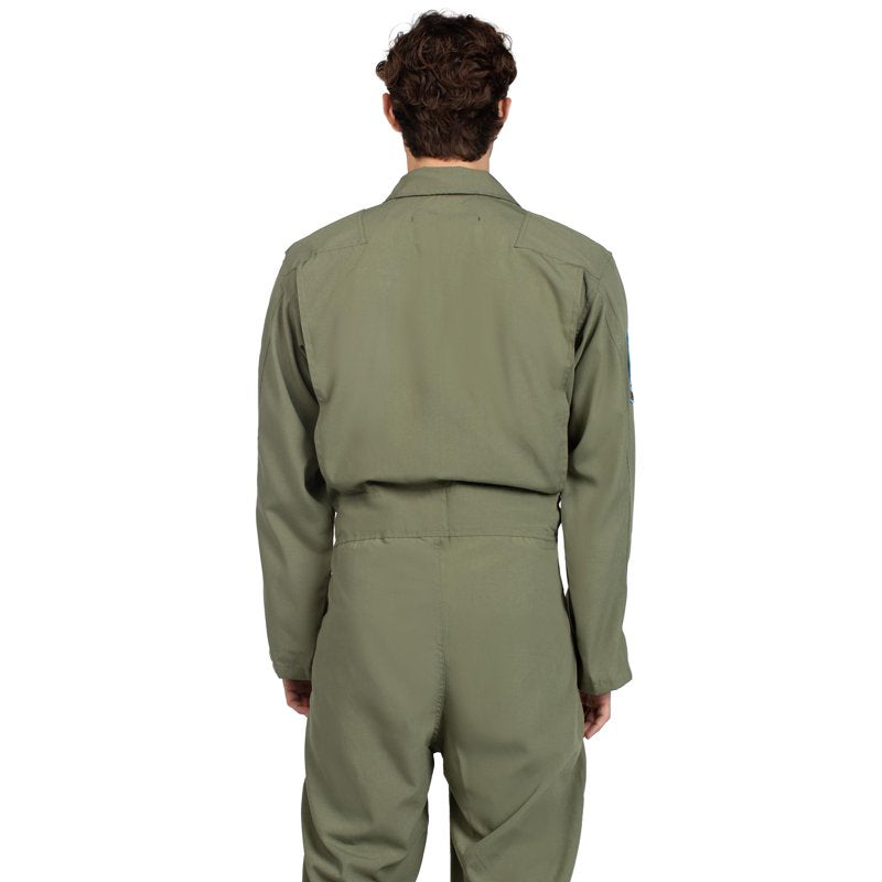 Men's Top Gun Flight Suit with Interchangeable Badge Patches - XL