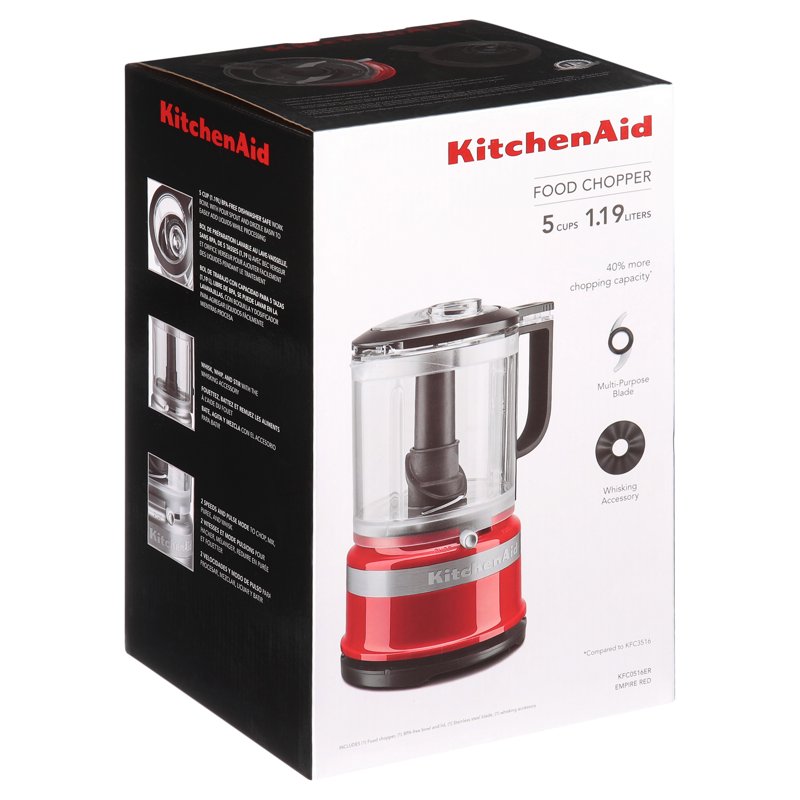 5 Cup Food Chopper - Empire Red, KitchenAid KFC0516
