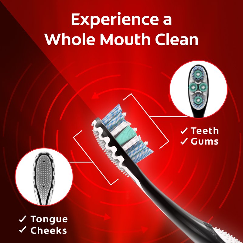 Advanced Whitening Manual Toothbrushes, Medium Bristles - 6 Pack
