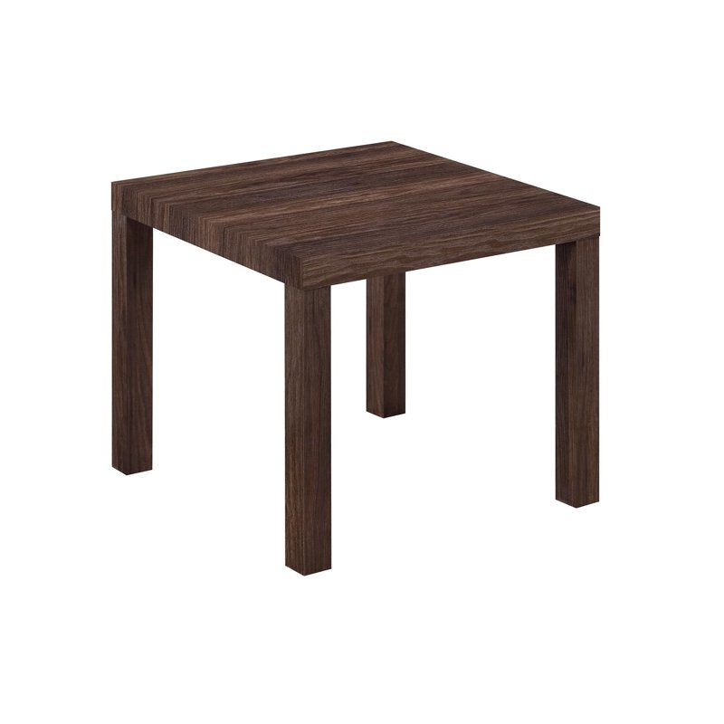 Parsons End Table - Classic Walnut Finish, Minimal Assembly