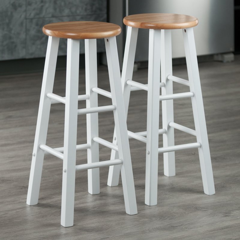Element 2-Pc Bar Stool Set - 29" Natural Finish