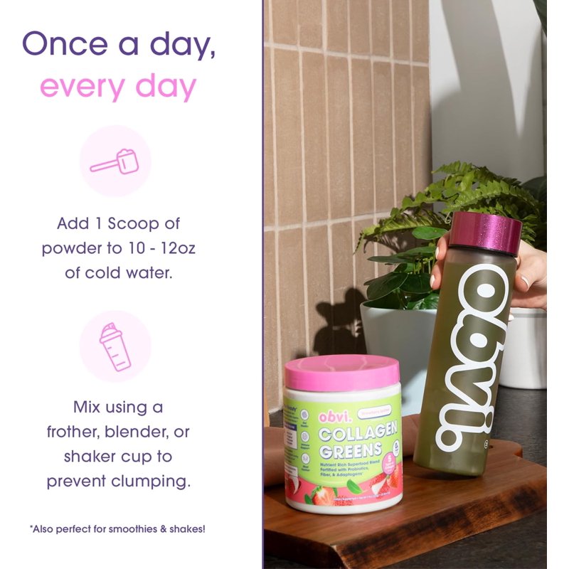Probiotic Collagen Greens Powder - Hair, Skin & Nails Support