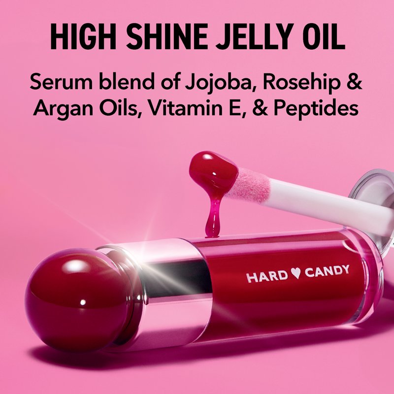 Hydrating Jelly Lip Oil - Strawberry Drip Tinted Gloss, 0.2 fl oz