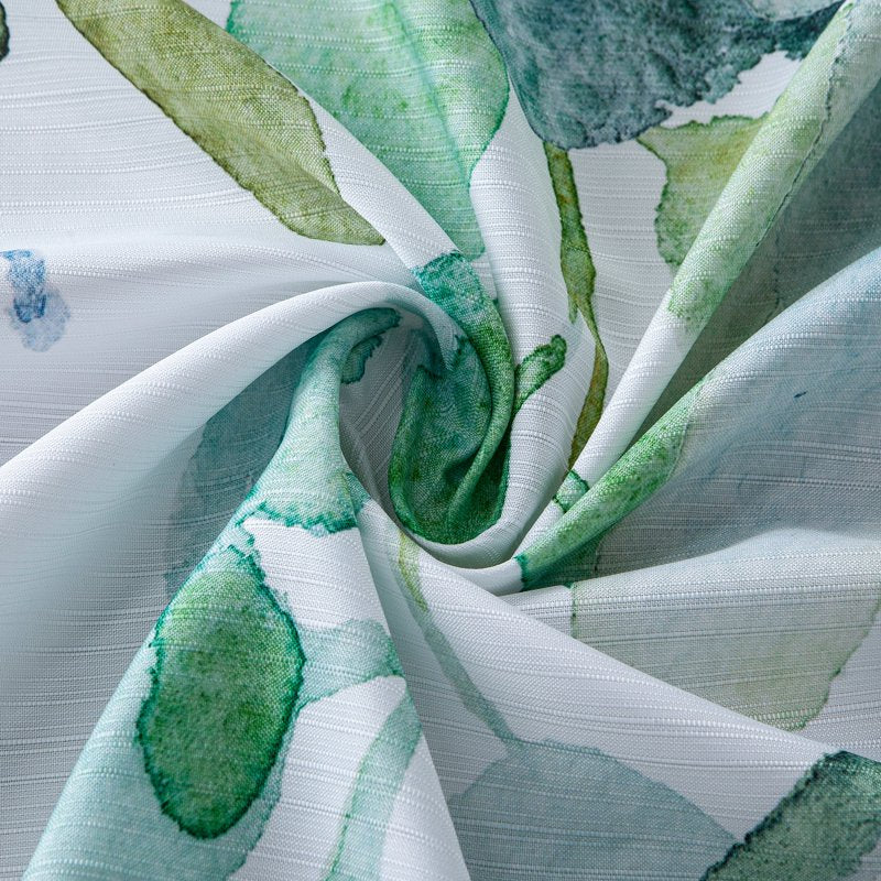 Multicolor Waterfall Floral Fabric Shower Curtain - 3D Textured, Water-Repellent, 70x72 Inches - Variation of This Listing