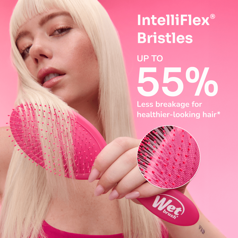 Mini Detangler Hair Brush - Frost Purple
