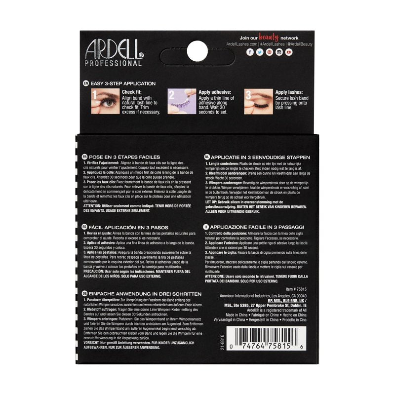 Faux Mink False Eyelashes - 4 Pairs Medium Volume Rounded Lash Set
