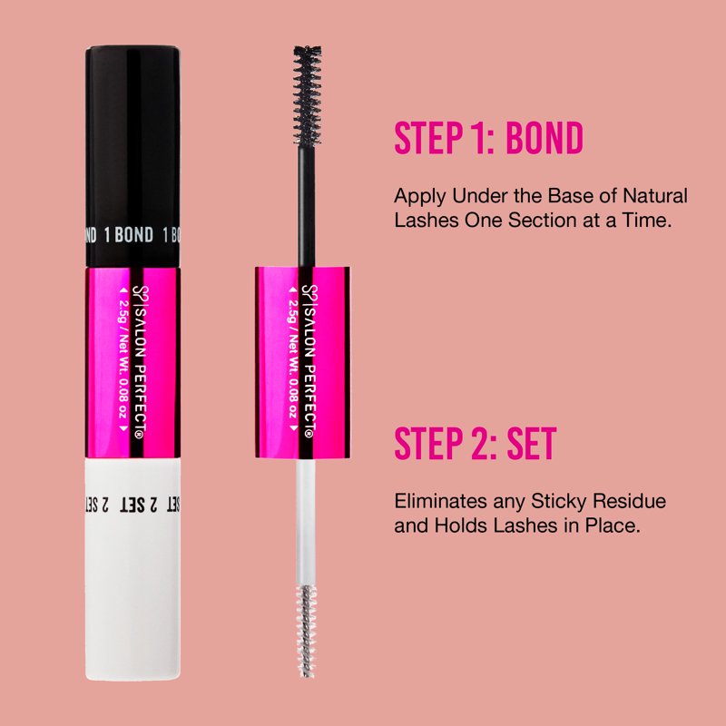 DIY Underlash Extension Kit - 30 Faux Mink Lash Clusters, Bond & Seal