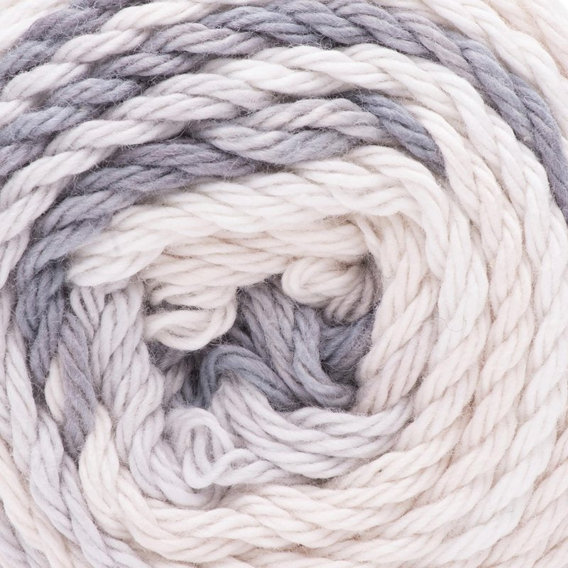 Peaches & Crème Stripey Cotton Yarn - 2 Pack Linen, Worsted Weight