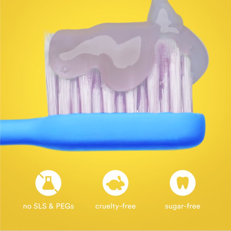 Grape Bubblegum Flavored Fluoride Toothpaste for Daily Oral Care
